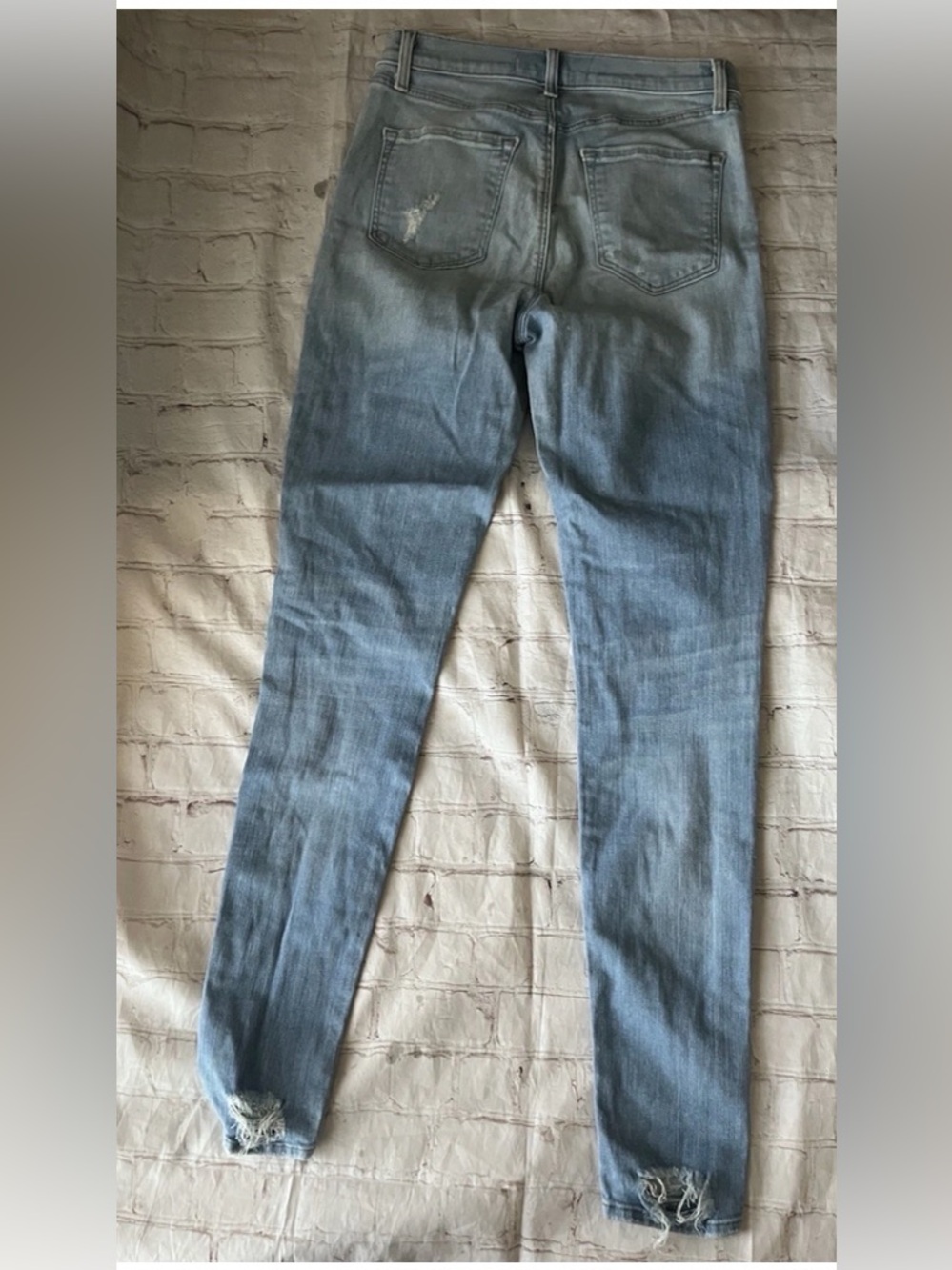 J Brand Maria Skinny Jeans Size 26 High Rise Distressed Light Wash Denim - Picture 6 of 14
